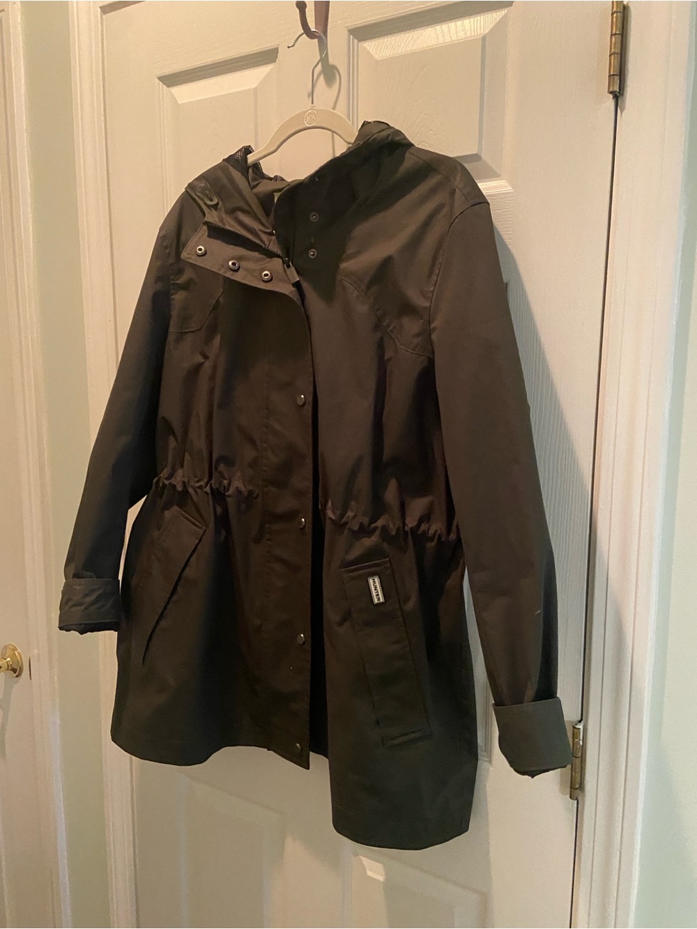 Hunter women’s xxl raincoat olive green